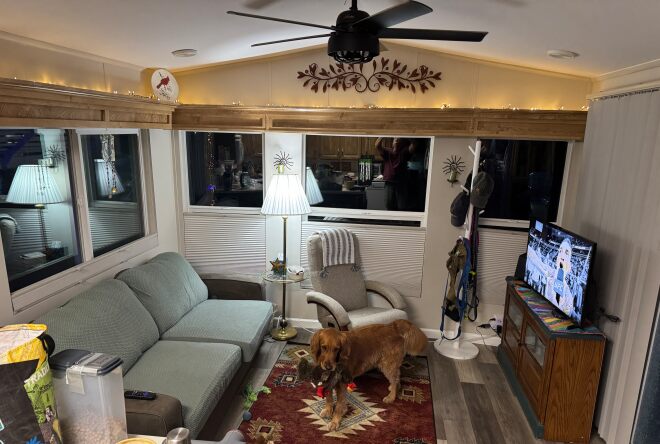 Trying a different angle in the living room