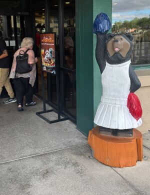 Walking into Black Bear on Broadway in Tucson