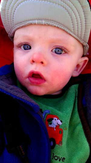 Noah with his UNR hat