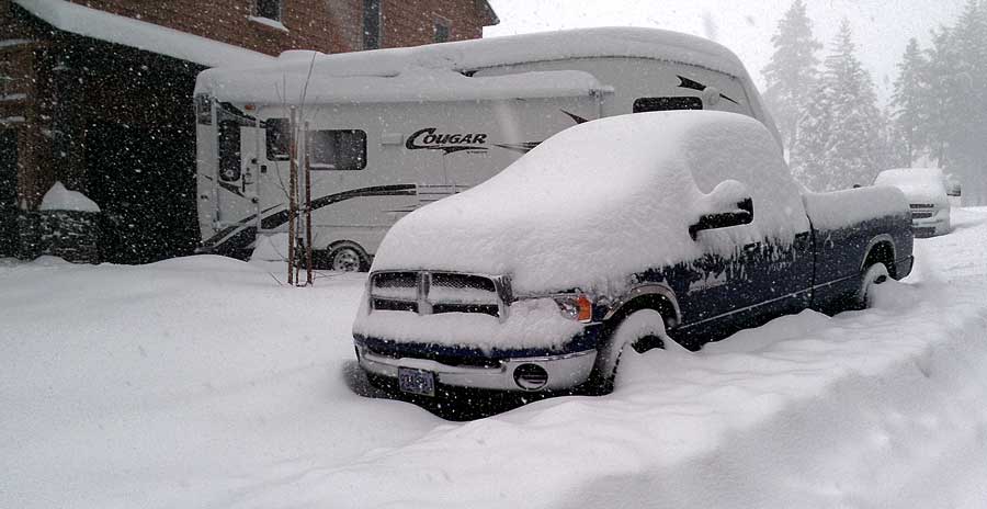 Our Dodge is buried