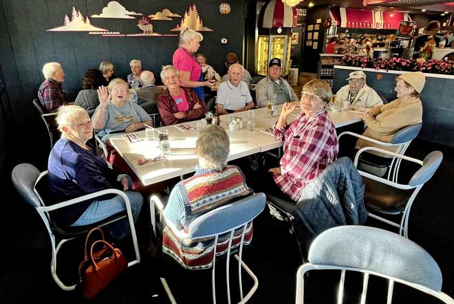 Thanksgiving meal with park members