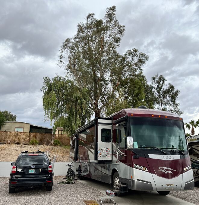 Our spot at Riverside RV Resort