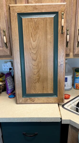 Experimenting with upper cabinet doors