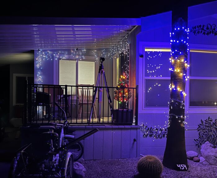 Season lights have been installed