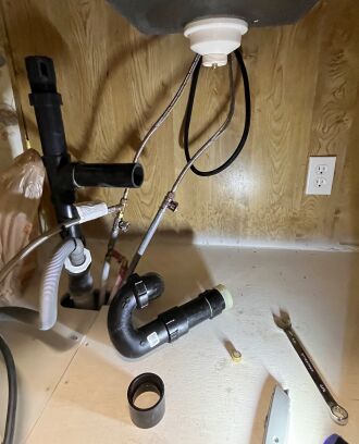 Plumbing completed then finished product