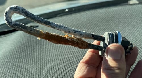 Another hot water element failure