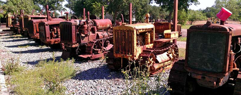 A hobby collection while riding in a rural area around Lodi, CA