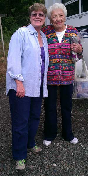 Gwen with Jane, a Timber Valley original