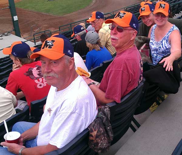 John, Ralph, Gwen, Ivie and I attend an Osprey Baseball Game