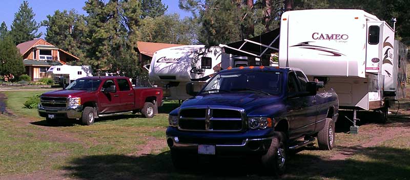 Our campsite with Ron and Jay in Republic, Washington