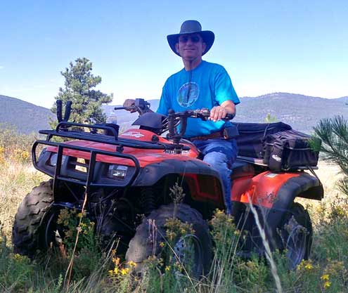 Riding the range on an ATV