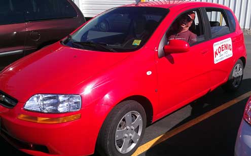 The Chevy loaner car