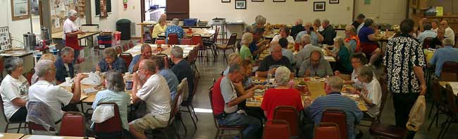 Labor Day barbeque at Evergreen Coho SKP park