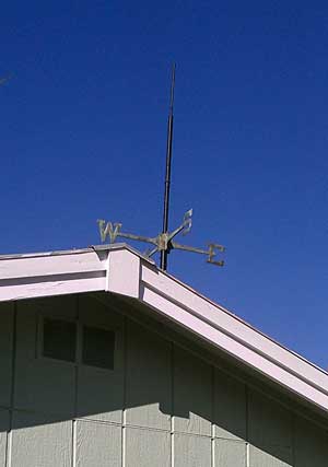 Our shed can tell which way the wind blows