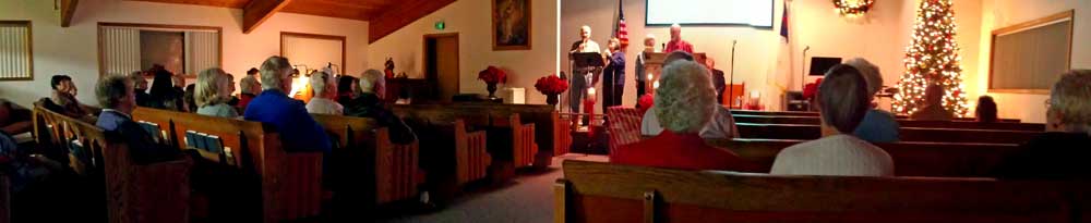 Christmas Eve service in Sutherlin