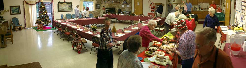 Christmas Day in the clubhouse