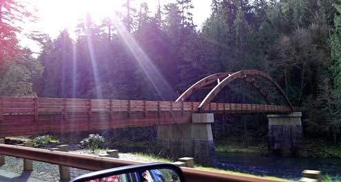 Driving into the Cascades along the North Umpqua River