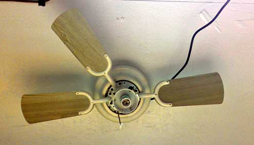 A new ceiling fan in my shop