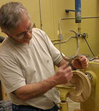 Creating the inside of the bowl