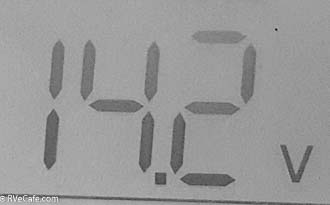 Already above 14 volts at 10:45 am