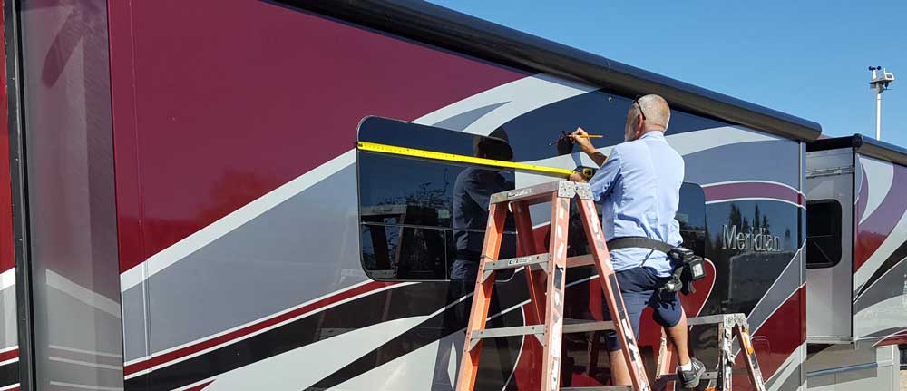 Window awnings installed