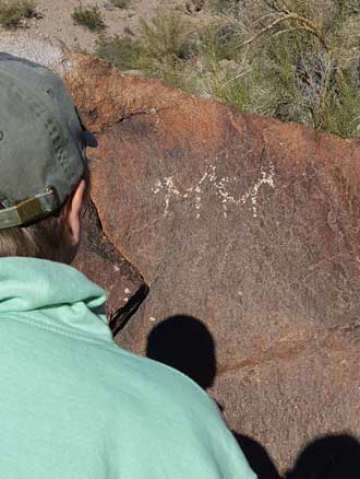 Many petroglyphs to discover