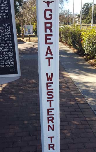 This post every 6 miles along the trail route