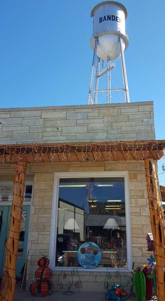 Nice retail shop under the water tower