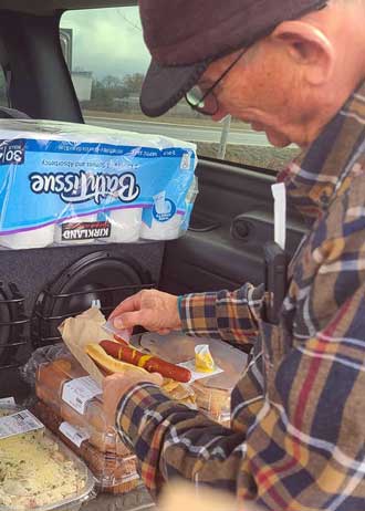 Preparing lunch