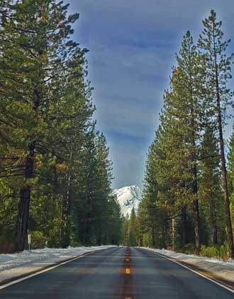 Mount Shasta in the distance