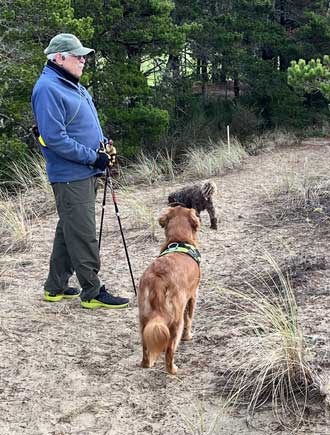 Hiking with Gary and Hersey