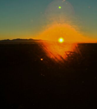 Sunrise this morning