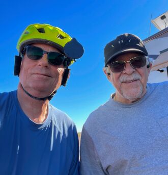 Dale and Gary after a desert ride