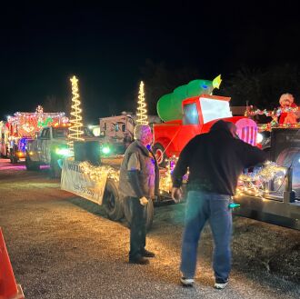 The lighted Bouse Christmas Parade