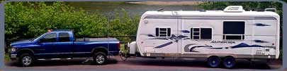 The Great Blue Heron Edition parked along the Umpqua River near Reedsport, Oregon