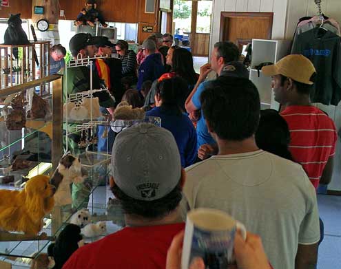 In line for Dune tour tickets, a popular tourist even on the Memorial Day weekend