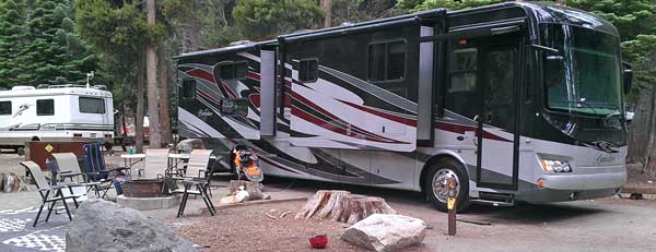 In the campground, running a generator for hours, Behind: Another unit doing the same thing