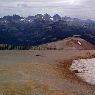 View of the Minarets, Behind: Panorama to the west