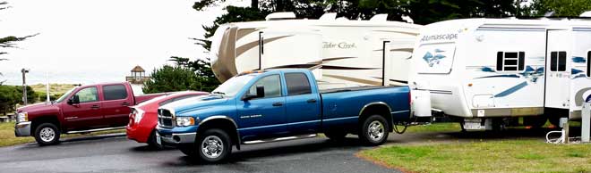 Our site at Irelands in Gold Beach, Behind: incredible nautical mobile found in Bandon