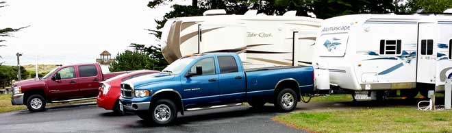 Our site at Irelands in Gold Beach, Behind: incredible nautical mobile found in Bandon