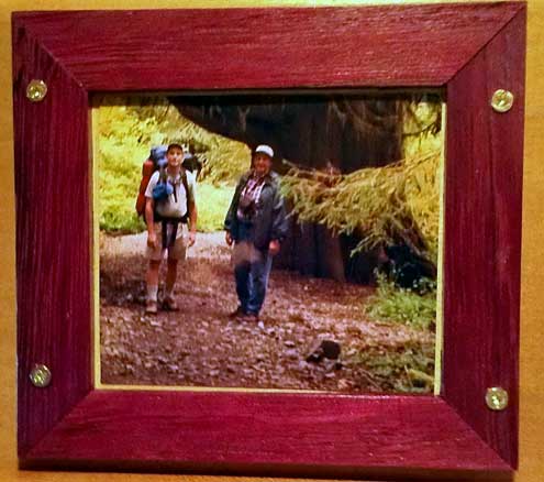 My Dad and I hiking in the Olympic Rain Forest
