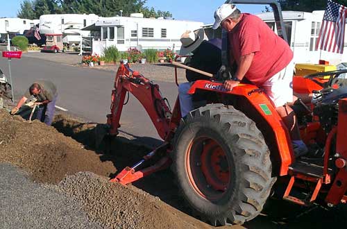Repairs to the rain drain system
