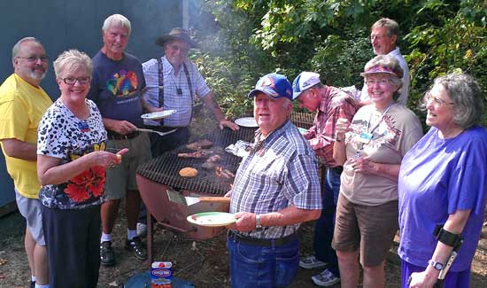 Labor Day Barbeque at Timber Valley, Behind: The Timber Valley picnic area