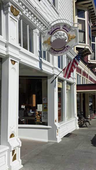 Ferndale city views, Behind: Popular bed and breakfast