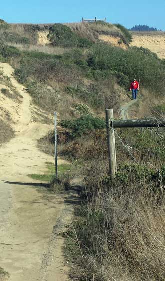 Centerville Beach, 5 miles west of Ferndale, Behind: Panorama from the hilltop