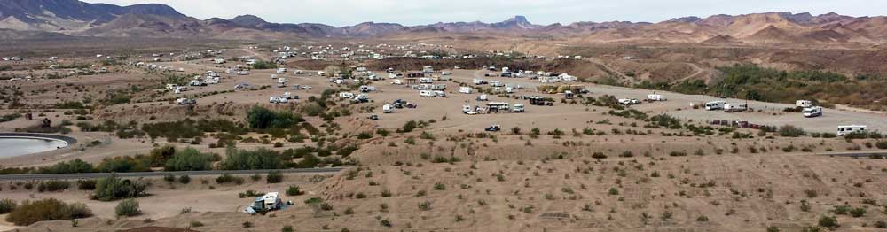 Main area, Senator Wash, Imperial LTVA, Behind: LTVA Panorama, click to see our campsite