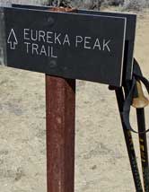 Eureka Peak Trail, Behind: illustrating the steepness of the trail as we approach the peak