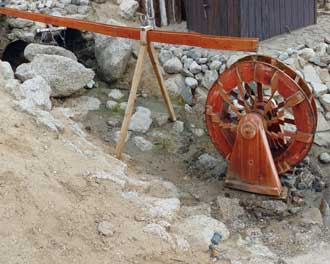 The mill at Croc Lake, Behind: A complete woodshop for members use