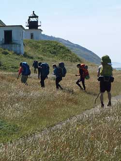 The abandoned lighthouse is the first object of interest, Behind: Lighthouse history