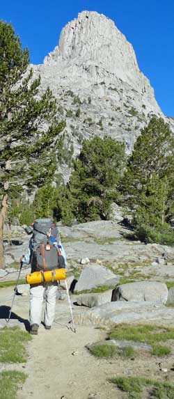 Valley hiking today with no passes, Behind: passing Arrow Lake